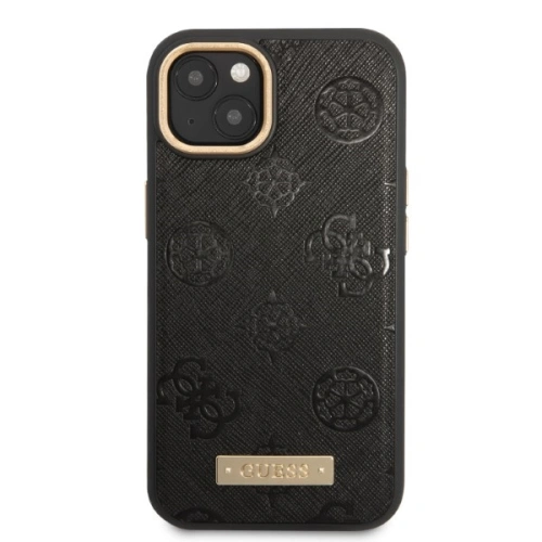 Kup Case Guess GUHMP13MSAPSTK Apple iPhone 13 schwarz/black hardcase Peony Logo Plate MagSafe - GUE2272 - {ean13} - Sklep Home Screen