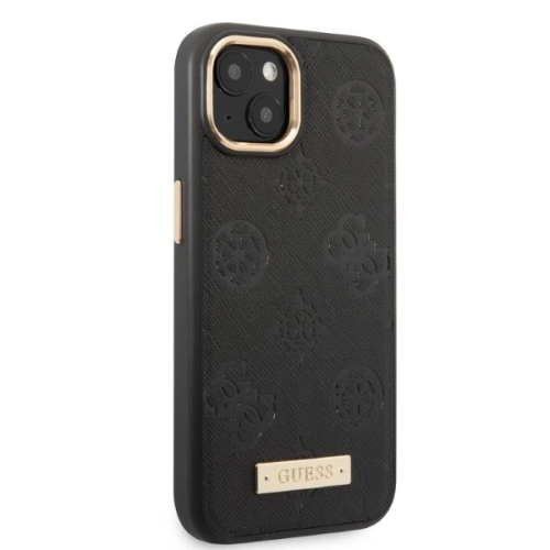 Kup Etui Guess GUHMP13MSAPSTK Apple iPhone 13 negru/black hardcase Peony Logo Plate MagSafe - GUE2272 - {ean13} - Sklep Home Screen