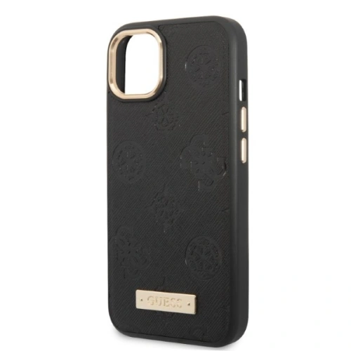 Kup Etui Guess GUHMP13MSAPSTK Apple iPhone 13 negru/black hardcase Peony Logo Plate MagSafe - GUE2272 - {ean13} - Sklep Home Screen