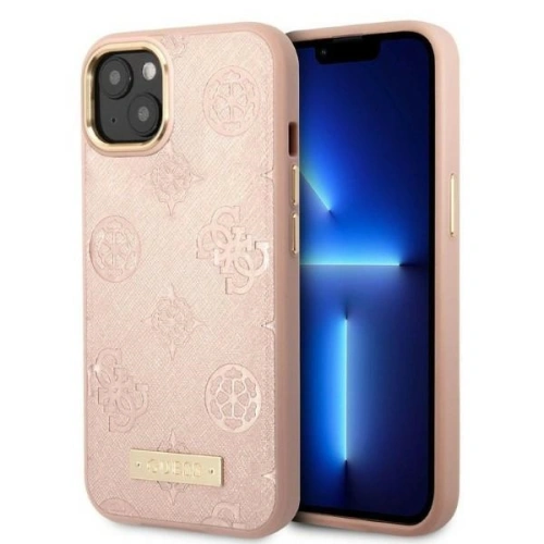 Kup Case Guess GUHMP13MSAPSTP Apple iPhone 13 rosa/pink Hardcase Peony Logo Plate MagSafe - GUE2273 - {ean13} - Sklep Home Screen