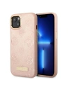 Case Guess GUHMP13MSAPSTP Apple iPhone 13 rosa/pink Hardcase Peony Logo Plate MagSafe