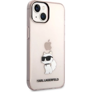 Etui Karl Lagerfeld KLHCP14MHNCHTCP Apple iPhone 14 Plus / 15 Plus różowy/pink hardcase Ikonik Choupette
