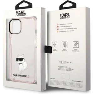 Etui Karl Lagerfeld KLHCP14MHNCHTCP Apple iPhone 14 Plus / 15 Plus różowy/pink hardcase Ikonik Choupette