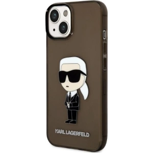Etui Karl Lagerfeld KLHCP14MHNIKTCK Apple iPhone 14 Plus / 15 Plus czarny/black hardcase Ikonik Etui Karl Lagerfeld