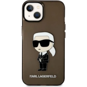 Etui Karl Lagerfeld KLHCP14MHNIKTCK Apple iPhone 14 Plus / 15 Plus czarny/black hardcase Ikonik Etui Karl Lagerfeld