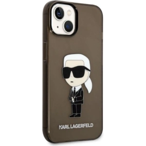 Etui Karl Lagerfeld KLHCP14MHNIKTCK Apple iPhone 14 Plus / 15 Plus czarny/black hardcase Ikonik Etui Karl Lagerfeld