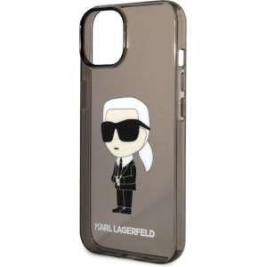Etui Karl Lagerfeld KLHCP14MHNIKTCK Apple iPhone 14 Plus / 15 Plus czarny/black hardcase Ikonik Etui Karl Lagerfeld