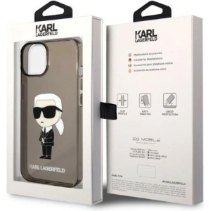 Etui Karl Lagerfeld KLHCP14MHNIKTCK Apple iPhone 14 Plus / 15 Plus czarny/black hardcase Ikonik Etui Karl Lagerfeld