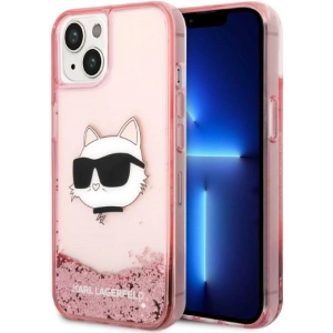 Etui Karl Lagerfeld KLHCP14MLNCHCP Apple iPhone 14 Plus / 15 Plus różowy/pink hardcase Glitter Choupette Head