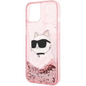 Etui Karl Lagerfeld KLHCP14MLNCHCP Apple iPhone 14 Plus / 15 Plus różowy/pink hardcase Glitter Choupette Head