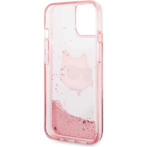 Etui Karl Lagerfeld KLHCP14MLNCHCP Apple iPhone 14 Plus / 15 Plus różowy/pink hardcase Glitter Choupette Head
