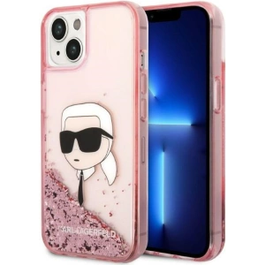Etui Karl Lagerfeld KLHCP14MLNKHCP Apple iPhone 14 Plus / 15 Plus różowy/pink hardcase Glitter Karl Head