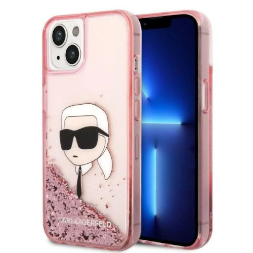 Kup Etui Karl Lagerfeld KLHCP14MLNKHCP Apple iPhone 14 Plus / 15 Plus różowy/pink hardcase Glitter Karl Head - KLD1276 - {ean13} - Sklep Home Screen