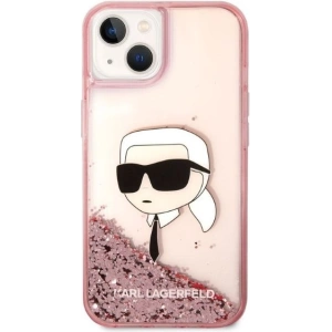 Etui Karl Lagerfeld KLHCP14MLNKHCP Apple iPhone 14 Plus / 15 Plus różowy/pink hardcase Glitter Karl Head