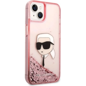 Etui Karl Lagerfeld KLHCP14MLNKHCP Apple iPhone 14 Plus / 15 Plus różowy/pink hardcase Glitter Karl Head