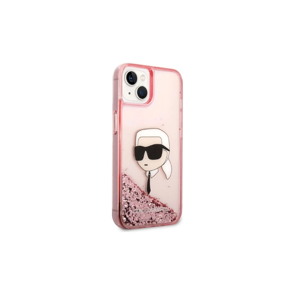 Etui Karl Lagerfeld KLHCP14MLNKHCP Apple iPhone 14 Plus / 15 Plus różowy/pink hardcase Glitter Karl Head