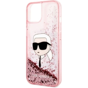 Etui Karl Lagerfeld KLHCP14MLNKHCP Apple iPhone 14 Plus / 15 Plus różowy/pink hardcase Glitter Karl Head