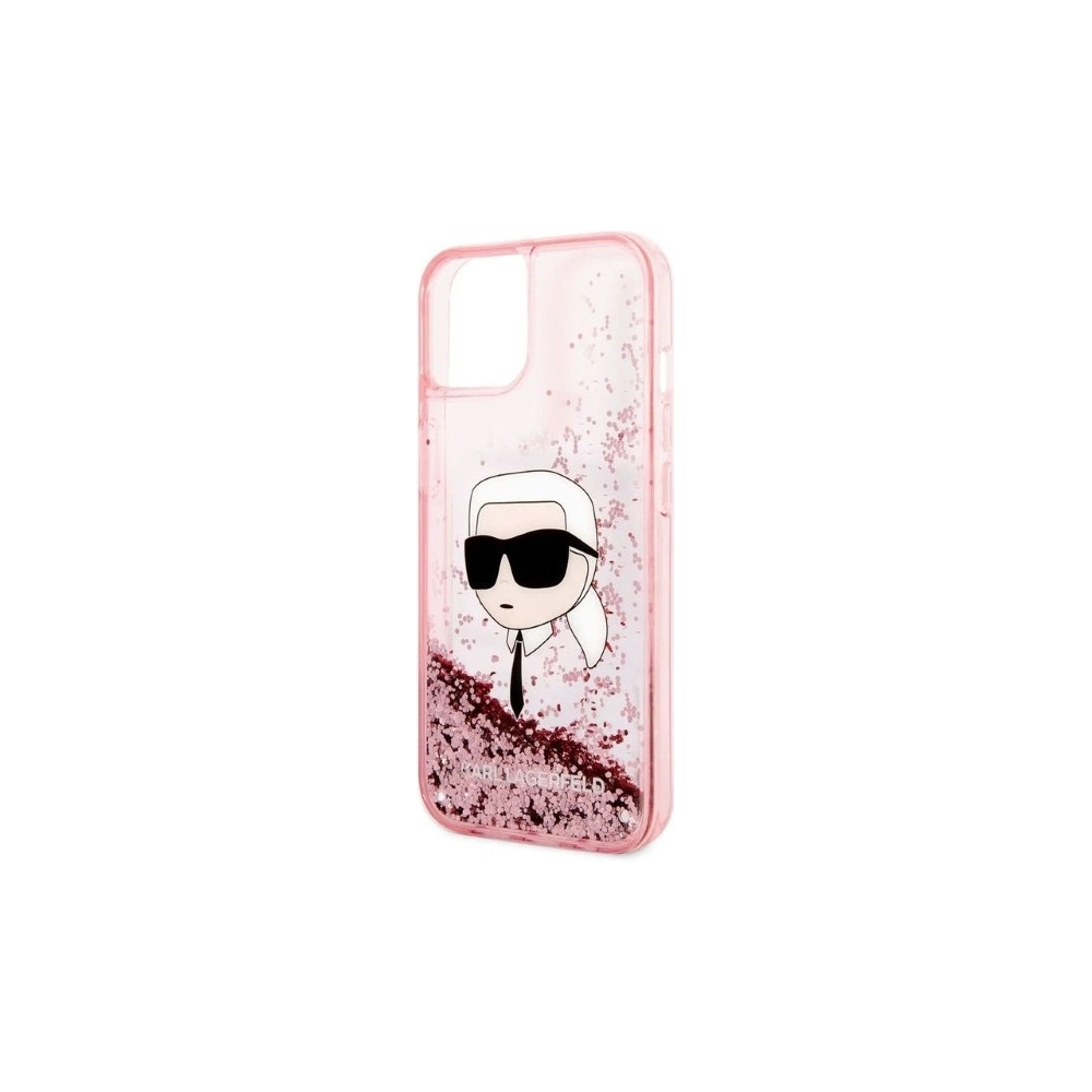 Etui Karl Lagerfeld KLHCP14MLNKHCP Apple iPhone 14 Plus / 15 Plus różowy/pink hardcase Glitter Karl Head
