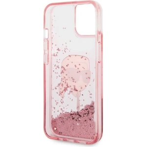 Etui Karl Lagerfeld KLHCP14MLNKHCP Apple iPhone 14 Plus / 15 Plus różowy/pink hardcase Glitter Karl Head