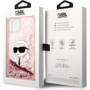 Etui Karl Lagerfeld KLHCP14MLNKHCP Apple iPhone 14 Plus / 15 Plus różowy/pink hardcase Glitter Karl Head