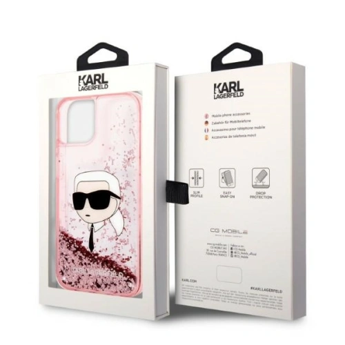 Kup Etui Karl Lagerfeld KLHCP14MLNKHCP Apple iPhone 14 Plus / 15 Plus różowy/pink hardcase Glitter Karl Head - KLD1276 - {ean13} - Sklep Home Screen