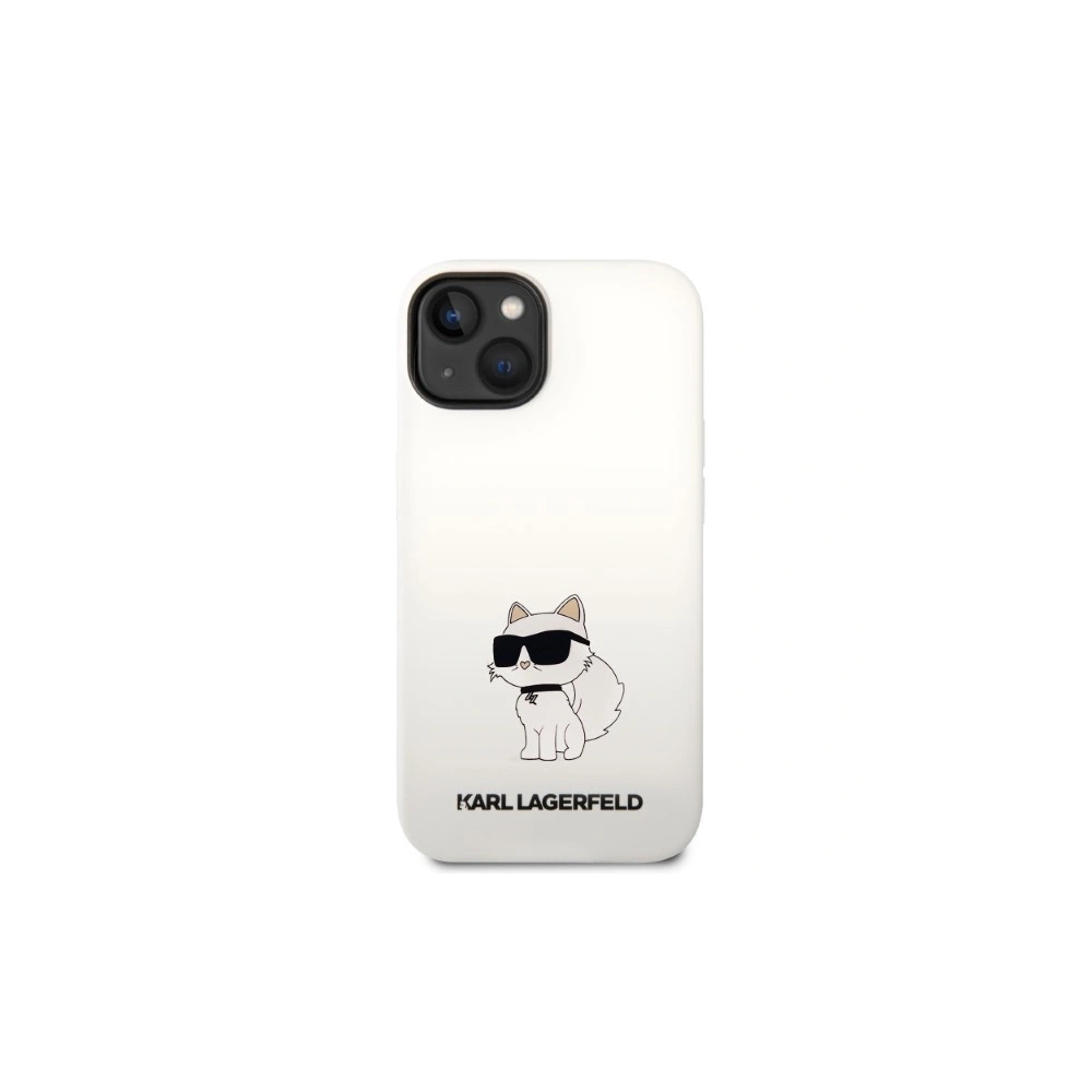 Etui Karl Lagerfeld KLHCP14MSNCHBCH Apple iPhone 14 Plus / 15 Plus hardcase biały/white Silicone Choupette