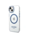 Kup Etui Guess GUHMP14MHTRMB Apple iPhone 14 Plus / 15 Plus niebieski/blue hard case Metal Outline Magsafe - GUE2278 - {ean13} - Sklep Home Screen