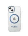 Kup Etui Guess GUHMP14MHTRMB Apple iPhone 14 Plus / 15 Plus niebieski/blue hard case Metal Outline Magsafe - GUE2278 - {ean13} - Sklep Home Screen