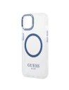 Kup Etui Guess GUHMP14MHTRMB Apple iPhone 14 Plus / 15 Plus niebieski/blue hard case Metal Outline Magsafe - GUE2278 - {ean13} - Sklep Home Screen