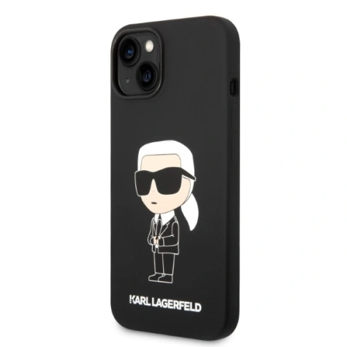 Kup Etui Karl Lagerfeld KLHCP14MSNIKBCK Apple iPhone 14 Plus / 15 Plus hardcase czarny/black Silicone Ikonik - KLD1279 - {ean13} - Sklep Home Screen