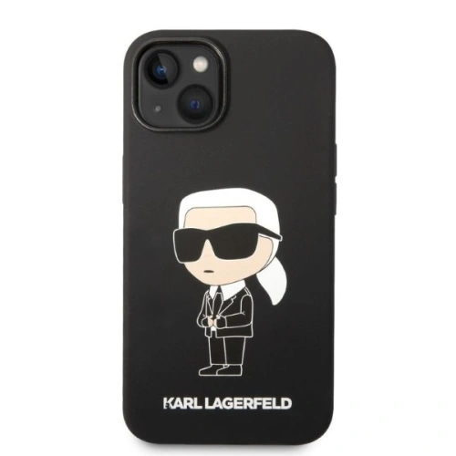 Kup Etui Karl Lagerfeld KLHCP14MSNIKBCK Apple iPhone 14 Plus / 15 Plus hardcase czarny/black Silicone Ikonik - KLD1279 - {ean13} - Sklep Home Screen