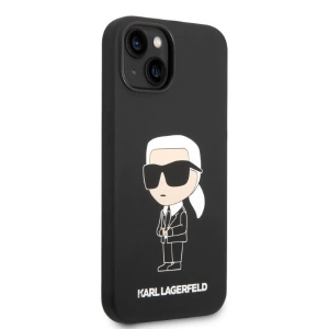 Etui Karl Lagerfeld KLHCP14MSNIKBCK Apple iPhone 14 Plus / 15 Plus hardcase czarny/black Silicone Ikonik