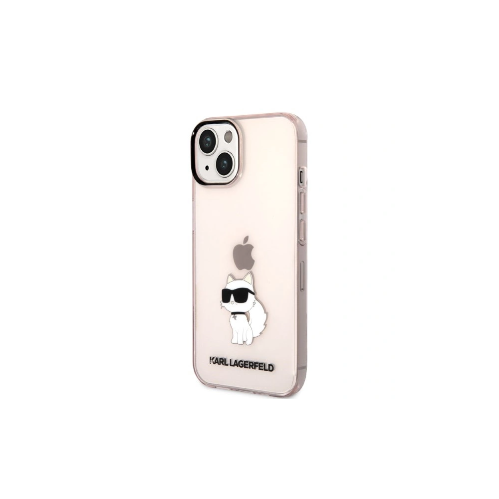 Etui Karl Lagerfeld KLHCP14SHNCHTCP Apple iPhone 14 różowy/pink hardcase Ikonik Choupette