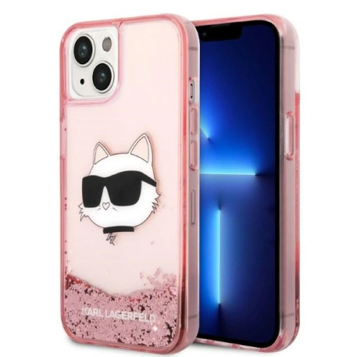 Kup Case Karl Lagerfeld KLHCP14SLNCHCP Apple iPhone 14 rosa/pink Hardcase Glitter Choupette Head - KLD1281 - {ean13} - Sklep Home Screen