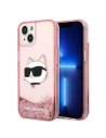 Etui Karl Lagerfeld KLHCP14SLNCHCP Apple iPhone 14 różowy/pink hardcase Glitter Choupette Head