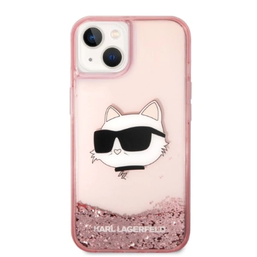 Kup Case Karl Lagerfeld KLHCP14SLNCHCP Apple iPhone 14 rosa/pink Hardcase Glitter Choupette Head - KLD1281 - {ean13} - Sklep Home Screen