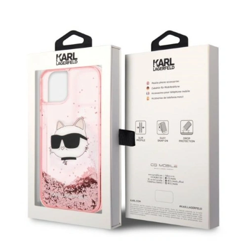 Kup Etui Karl Lagerfeld KLHCP14SLNCHCP Apple iPhone 14 różowy/pink hardcase Glitter Choupette Head - KLD1281 - {ean13} - Sklep Home Screen