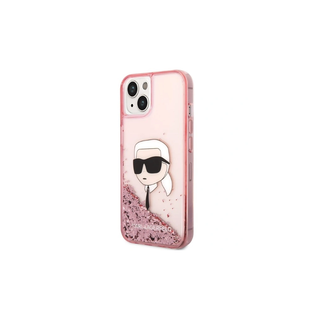 Etui Karl Lagerfeld KLHCP14SLNKHCP Apple iPhone 14 różowy/pink hardcase Glitter Karl Head