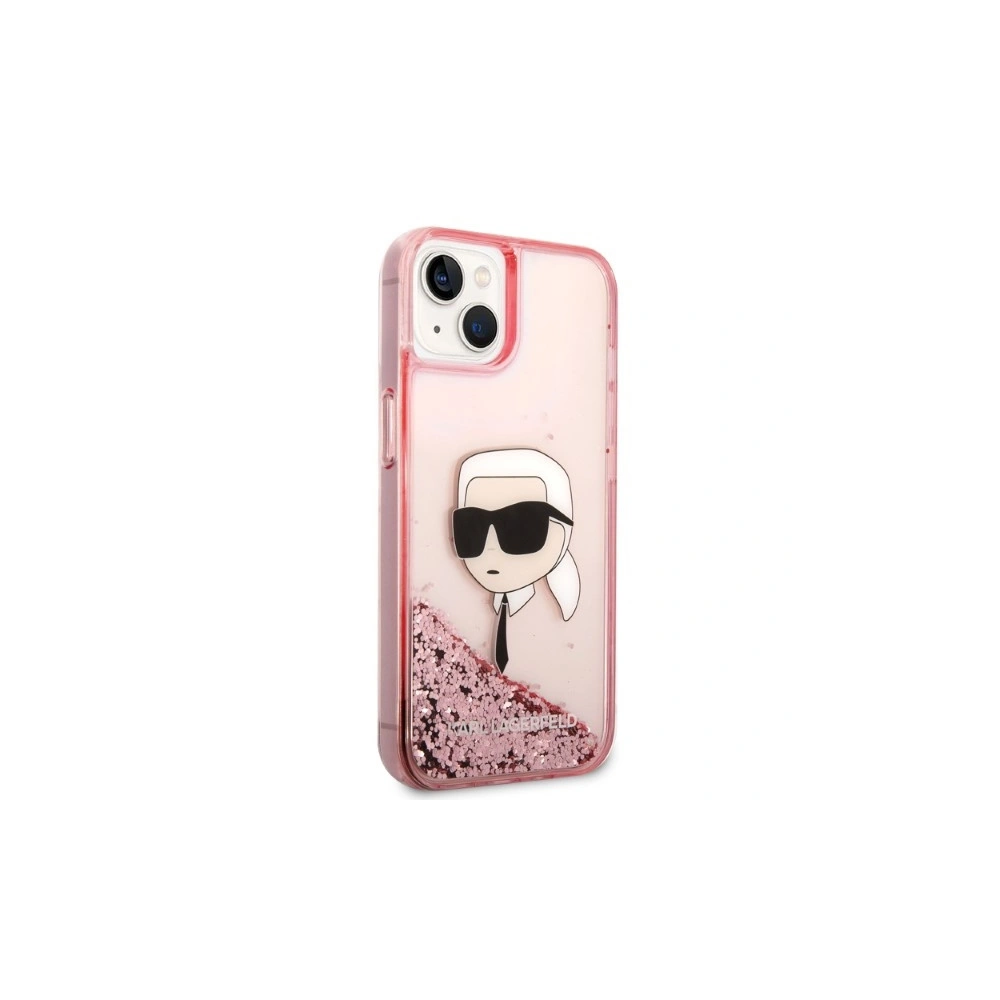 Etui Karl Lagerfeld KLHCP14SLNKHCP Apple iPhone 14 różowy/pink hardcase Glitter Karl Head