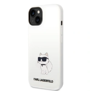 Case Karl Lagerfeld KLHCP14SSNCHBCH Apple iPhone 14 Hardcase weiß/white Silikon Choupette