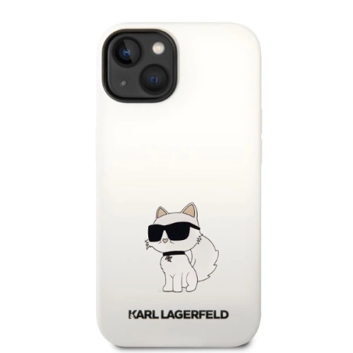 Kup Etui Karl Lagerfeld KLHCP14SSNCHBCH Apple iPhone 14 hardcase bílý/white Silicone Choupette - KLD1283 - {ean13} - Sklep Home Screen