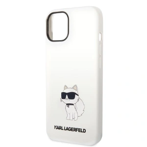 Case Karl Lagerfeld KLHCP14SSNCHBCH Apple iPhone 14 Hardcase weiß/white Silikon Choupette