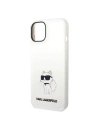 Kup Etui Karl Lagerfeld KLHCP14SSNCHBCH Apple iPhone 14 hardcase bílý/white Silicone Choupette - KLD1283 - {ean13} - Sklep Home Screen