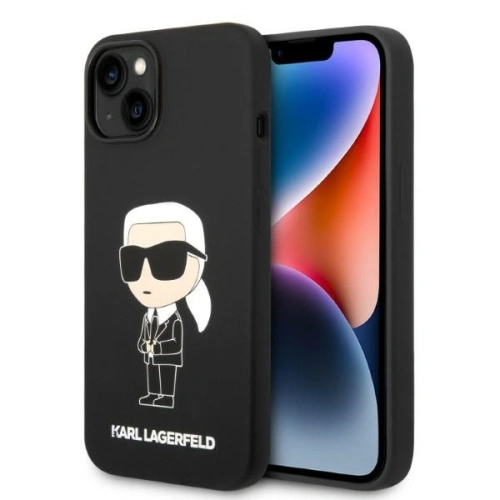 Kup Etui Karl Lagerfeld KLHCP14SSNIKBCK Apple iPhone 14 hardcase černý/black Silicone Ikonik - KLD1285 - {ean13} - Sklep Home Screen