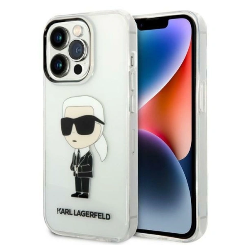 Kup Case Karl Lagerfeld KLHCP14XHNIKTCT Apple iPhone 14 Pro Max transparentes Hardcase Ikonik Case Karl Lagerfeld - KLD1288 - {ean13} - Sklep Home Screen
