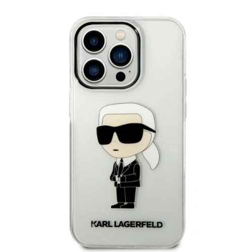 Kup Etui Karl Lagerfeld KLHCP14XHNIKTCT Apple iPhone 14 Pro Max transparent hardcase Ikonik Etui Karl Lagerfeld - KLD1288 - {ean13} - Sklep Home Screen