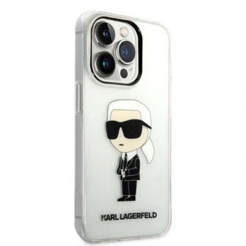 Kup Case Karl Lagerfeld KLHCP14XHNIKTCT Apple iPhone 14 Pro Max transparentes Hardcase Ikonik Case Karl Lagerfeld - KLD1288 - {ean13} - Sklep Home Screen