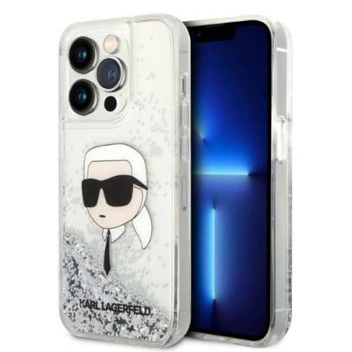 Buy Karl Lagerfeld KLHCP14XLNKHCH Apple iPhone 14 Pro Max silver hardcase Glitter Karl Head - KLD1289 - {ean13} - Home Screen Store Europe