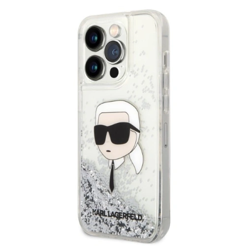 Buy Karl Lagerfeld KLHCP14XLNKHCH Apple iPhone 14 Pro Max silver hardcase Glitter Karl Head - KLD1289 - {ean13} - Home Screen Store Europe