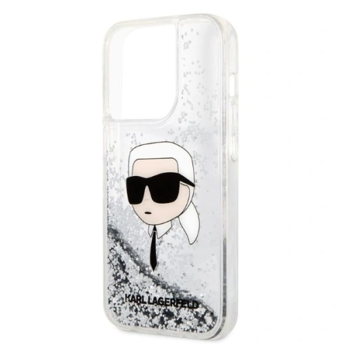 Buy Karl Lagerfeld KLHCP14XLNKHCH Apple iPhone 14 Pro Max silver hardcase Glitter Karl Head - KLD1289 - {ean13} - Home Screen Store Europe